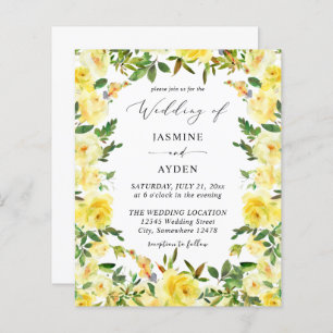Budget Yellow Floral Wedding V2