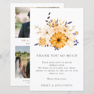 BUDGET Yellow Florals Wedding 3 Foto Zitat Danke