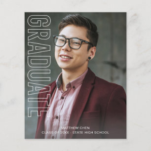 Budget Zwei Foto-Spaß Typ Abschlussanzeige 2 Flyer