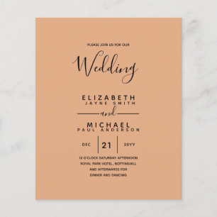 Budget-zweisprachige spanische BODA englische Hoch Flyer