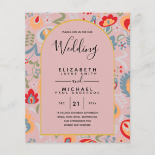 BUDGET Zweisprachiges Spanisches Englisch Boda Wed