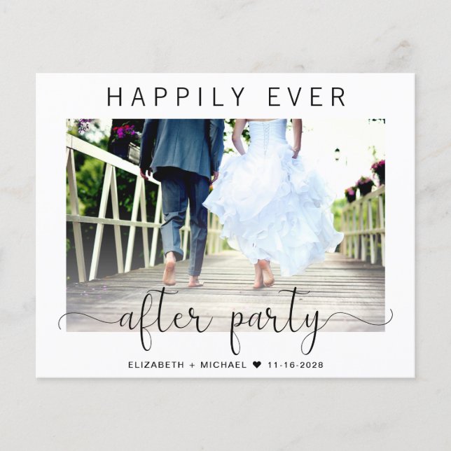 Budgetäre Hochzeit Foto glücklich je nach Party (Vorderseite)