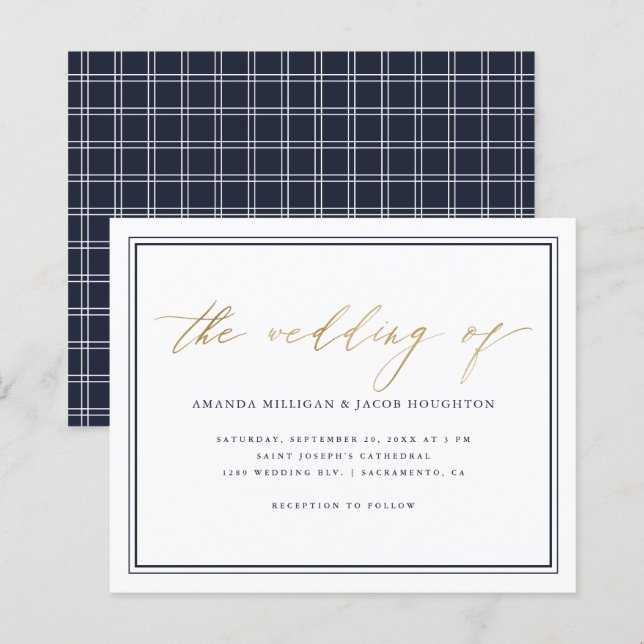 Budgetheitliche Hochzeit von Nautical Navy und Gol (Vorne/Hinten)