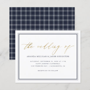 Budgetheitliche Hochzeit von Nautical Navy und Gol