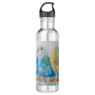 Budgethilfen Zweig Wasserfarben-Kunst Wasserflasch Edelstahlflasche