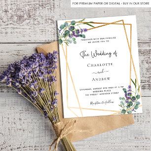 Budgethilfeptus lavender geo wedung