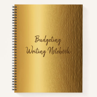 Budgeting Writing Notebook Journal Notizbuch