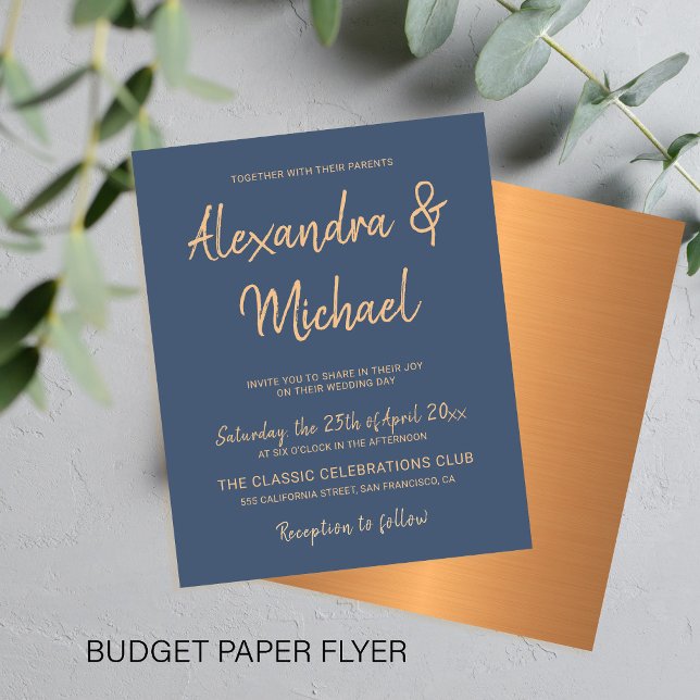 Budgettypopie und Hochzeit von Kupfer Flyer (Von Creator hochgeladen)