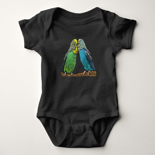 Budgie Baby Strampler (Vorderseite)