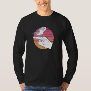 Budgie Bird On Finger Parakeet Haustier T-Shirt