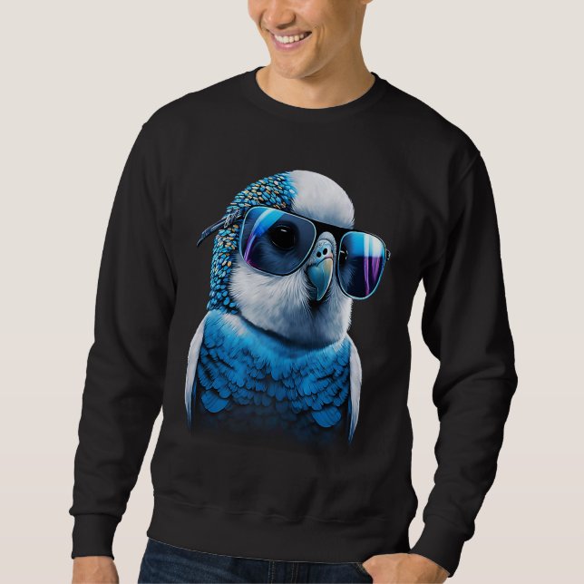 Budgie Bird Parakeet For Budgerigar Owner  4 Sweatshirt (Vorderseite)