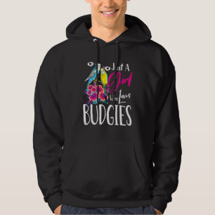 Budgie Bird T-Shirt Nur ein Mädchen, das Budgie Li Hoodie