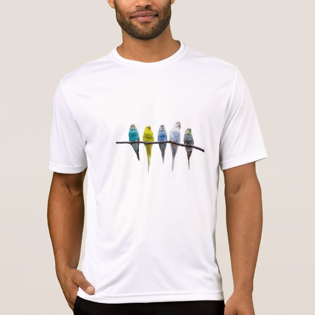 Budgie Birds T-Shirt (Vorderseite)