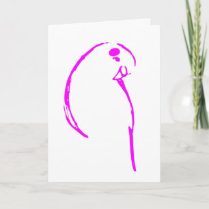 Budgie Birthday Card Karte
