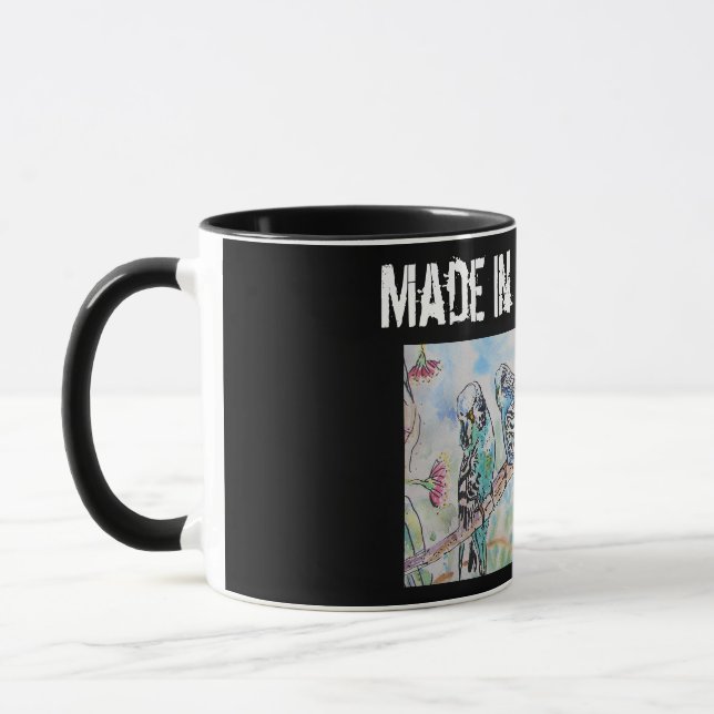 Budgie Budgerigar Bird Made In Melbourne Birds Tasse (Links)
