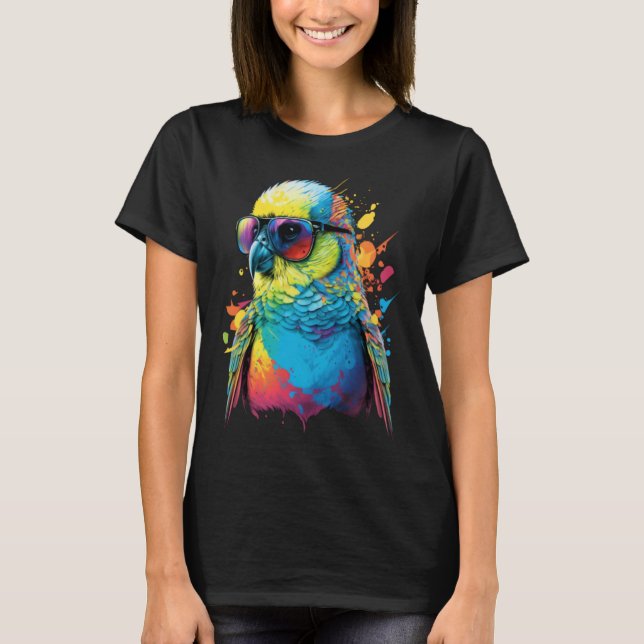 Budgie Budgerigar Parakeet Bird  4 T-Shirt (Vorderseite)