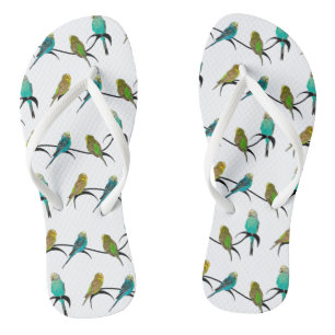 Budgie Frenzy Flip Flops (Choos Farbe)