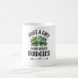 Budgie Girl Gifts Budgie Lover Parakeet Budgerigar Kaffeetasse