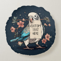 Budgie-Kopfkissen für den individuellen Hinweis