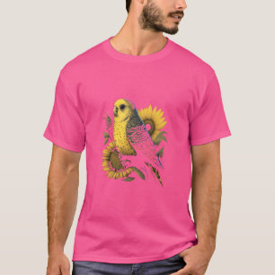 Budgie-Mama Wellensittich Sonnenblume Sittich Voge T-Shirt