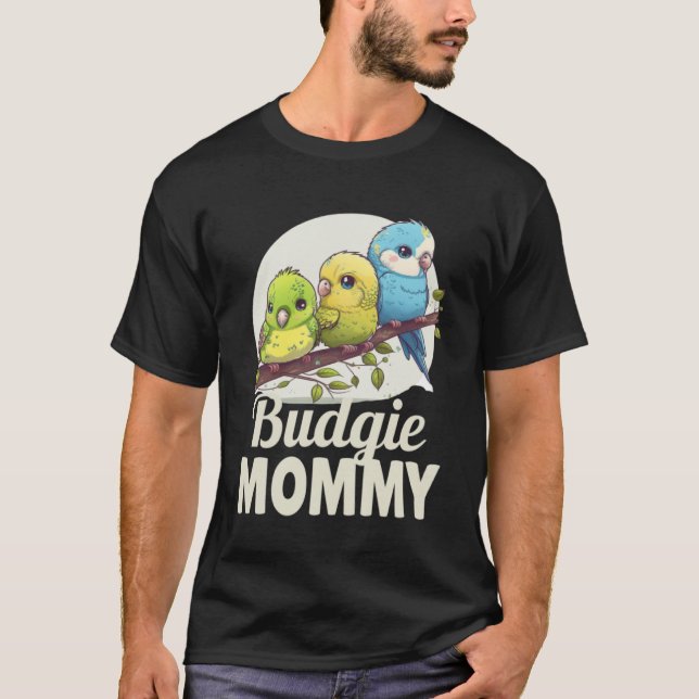 Budgie Mom Budgerigar Parakeet Bird Pullover Hoodi (Devant)