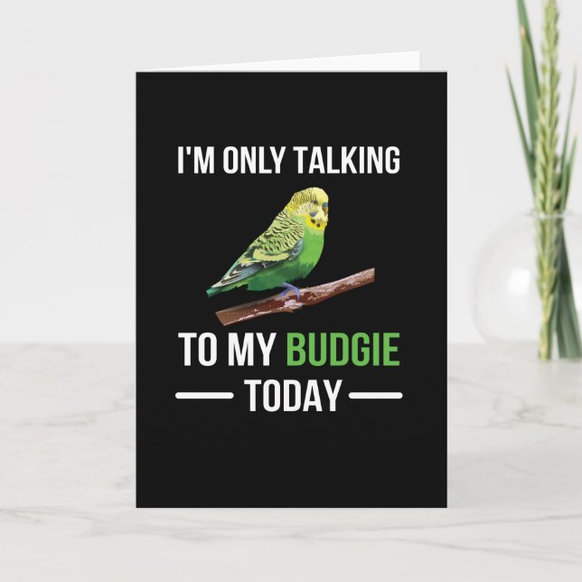 Budgie Owner Budgie Lover Parakeet Bird Budgerigar Karte (Vorderseite)