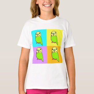 Budgie Pop-Kunst T-Shirt