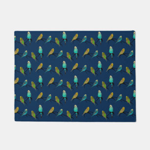 Budgie Raserei-Tür-Matte (Marine) Fußmatte