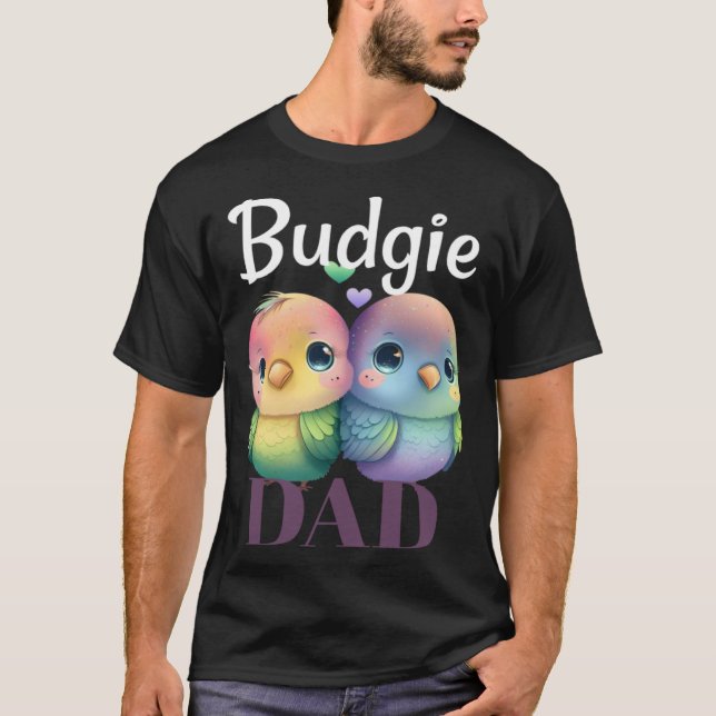 Budgie Vater Budgerigar Parakeet Bird Pullover Hoo (Vorderseite)
