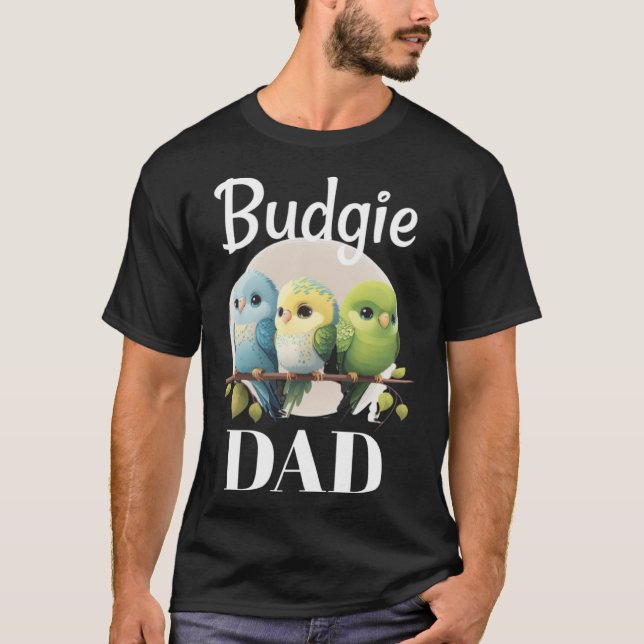 Budgie Vater Budgerigar Parakeet Bird Pullover Hoo (Vorderseite)