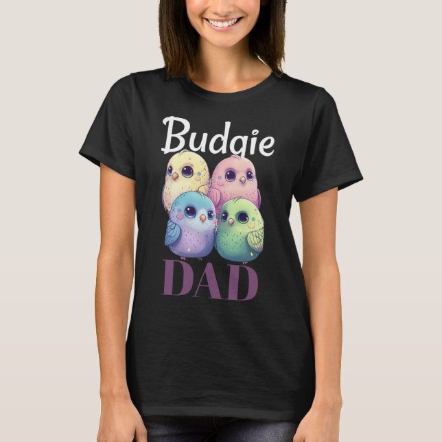 Budgie Vater Budgerigar Parakeet Bird Pullover Hoo (Vorderseite)