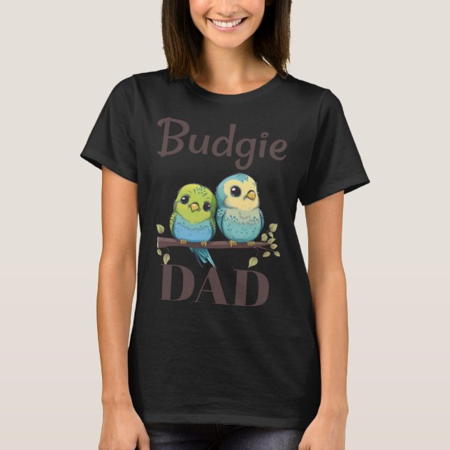Budgie Vater Budgerigar Parakeet Bird Pullover Hoo (Vorderseite)