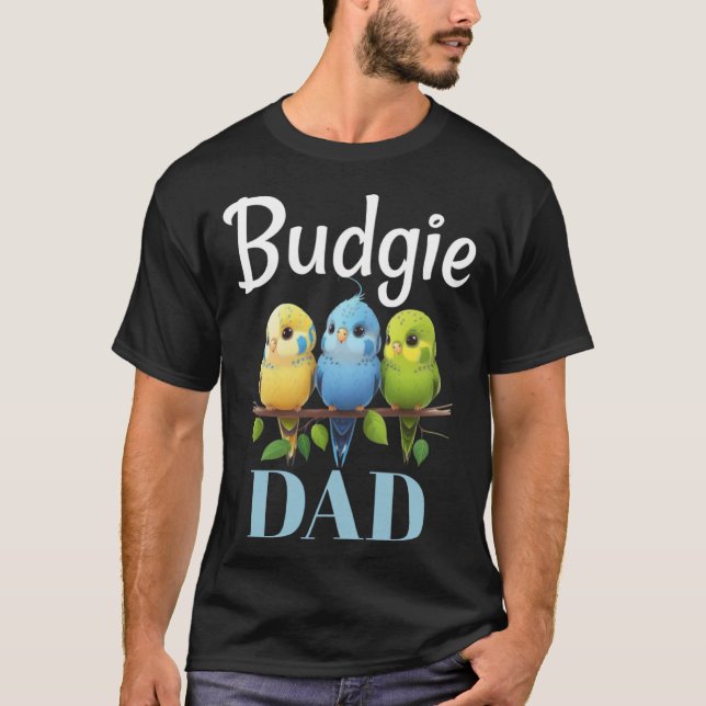 Budgie Vater Budgerigar Parakeet Bird Pullover Hoo (Vorderseite)