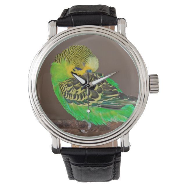 Budgie Watch Armbanduhr (Vorderseite)