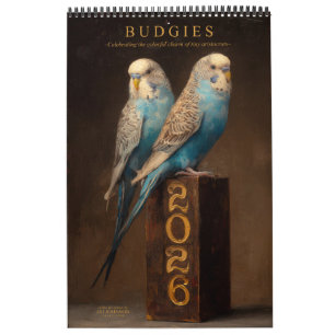 BUDGIES 2026 Sittich-Kunst Kalender