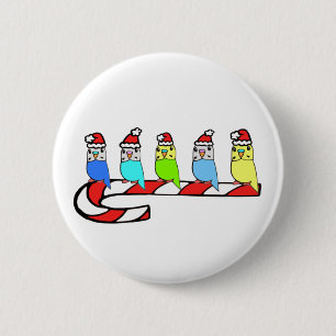 Budgies- Weihnachten Button