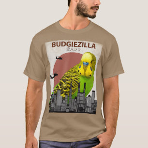 Budgiezilla Budgie für Budgerigar Parakeet T-Shirt