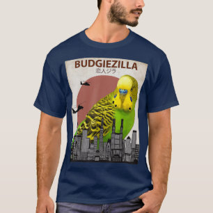 Budgiezilla Budgie für Wellensittich Sittich T-Shirt