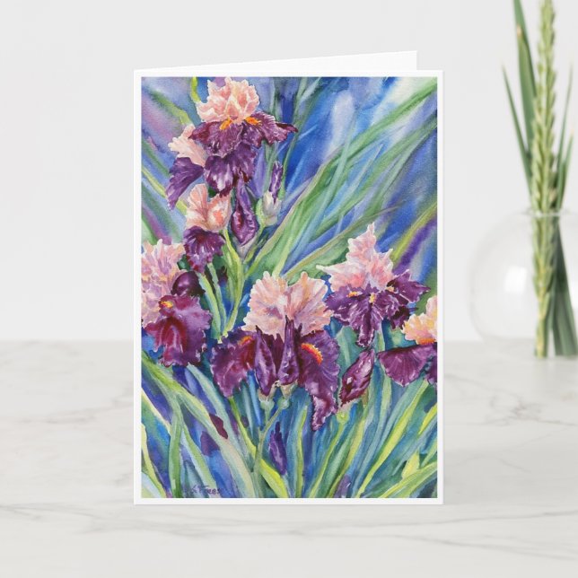 "Buds and Blooms" Leere Notizkarte Dankeskarte (Vorderseite)