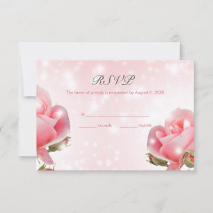 Buds und Rosen RSVP Karte