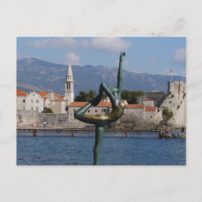 Budva, Montenegro Postkarte (Vorderseite)
