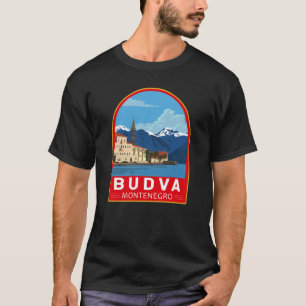 Budva Montenegro Retro Reisen Vintag T-Shirt