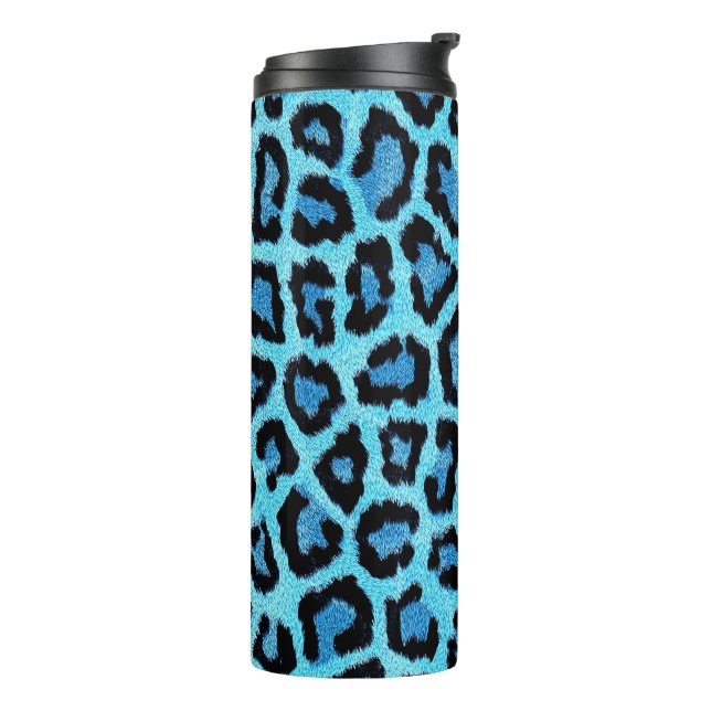 Bue Trendy Leopard Pattern Thermosbecher (Nach links gedreht)