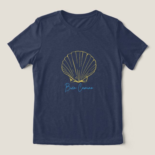 Buen Camino - Camino de Santiago Hemd Tri-Blend Shirt (Design Vorderseite)