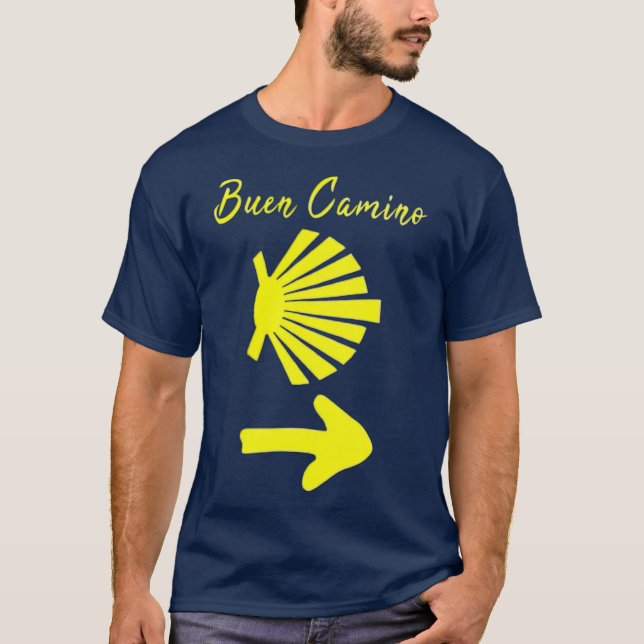 Buen Camino de Santiago de Compostela St James T-Shirt (Vorderseite)