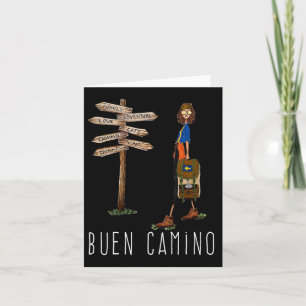 Buen Camino de Santiago Pilgrim Wanderweg von St. Karte