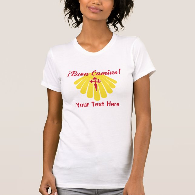 Buen Camino, der Camino de Santiago T-Shirt (Vorderseite)
