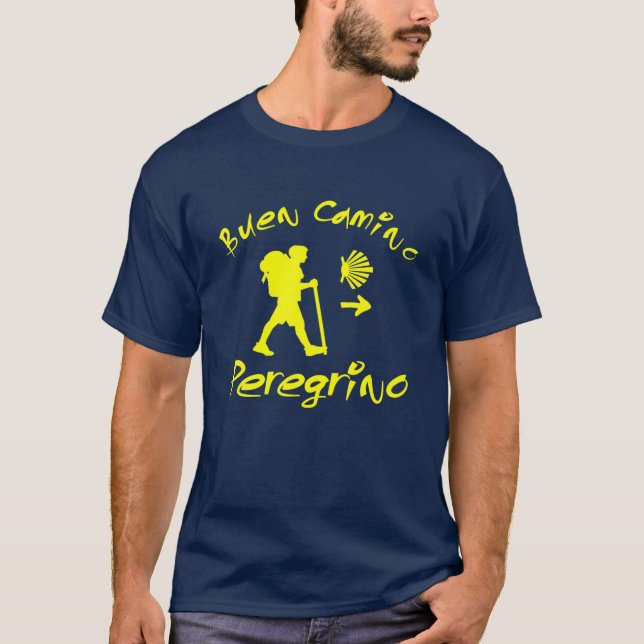 Buen Camino Peregrino Pilgrim Camino De Santiago T-Shirt (Vorderseite)