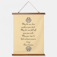 Buen Camino Pilgrim Blessing Tapestry