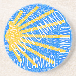 Buen Camino Scallop Muschel Getränkeuntersetzer